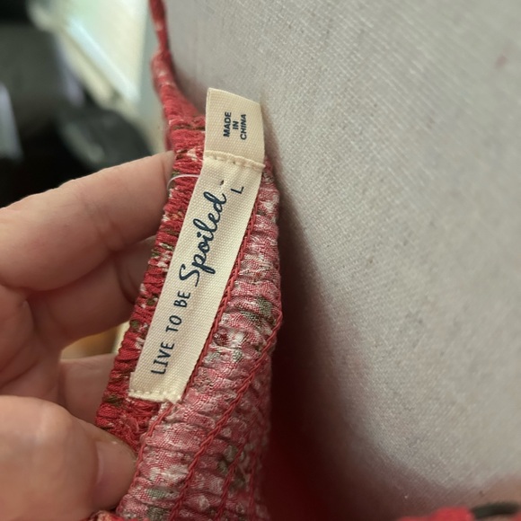 Juniors' Live To Be Spoiled Ruched Bodice Skater Dress size L - Picture 4 of 5